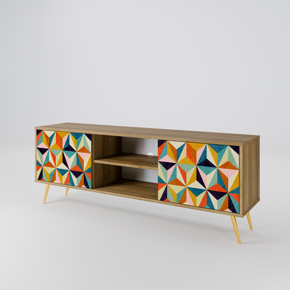 TESSELATE TREASURES 2-Door TV Cabinet