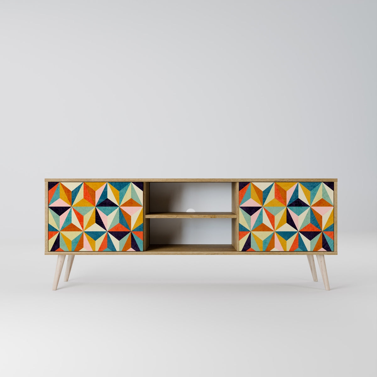 TESSELATE TREASURES 2-Door TV Cabinet