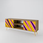 DREAMS COME TRUE Móvel de TV com 2 Portas em Efeito Carvalho