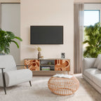 PRISM MOSAIC 2-Door TV Stand in Oak Effect