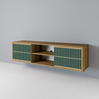 ILUSION GATE 2-Door TV Stand in Oak Effect