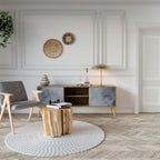 MUTED ARC Móvel de TV com 2 Portas em Efeito Carvalho