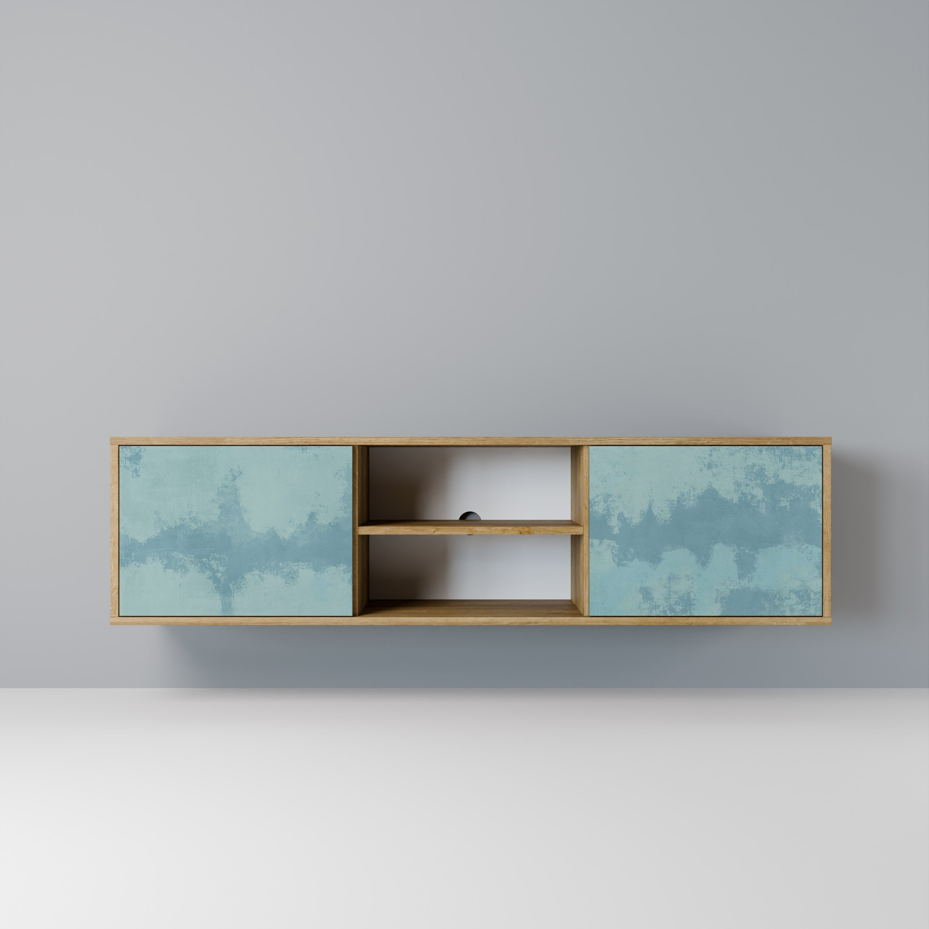 SKY WASH Móvel de TV com 2 Portas em Efeito Carvalho