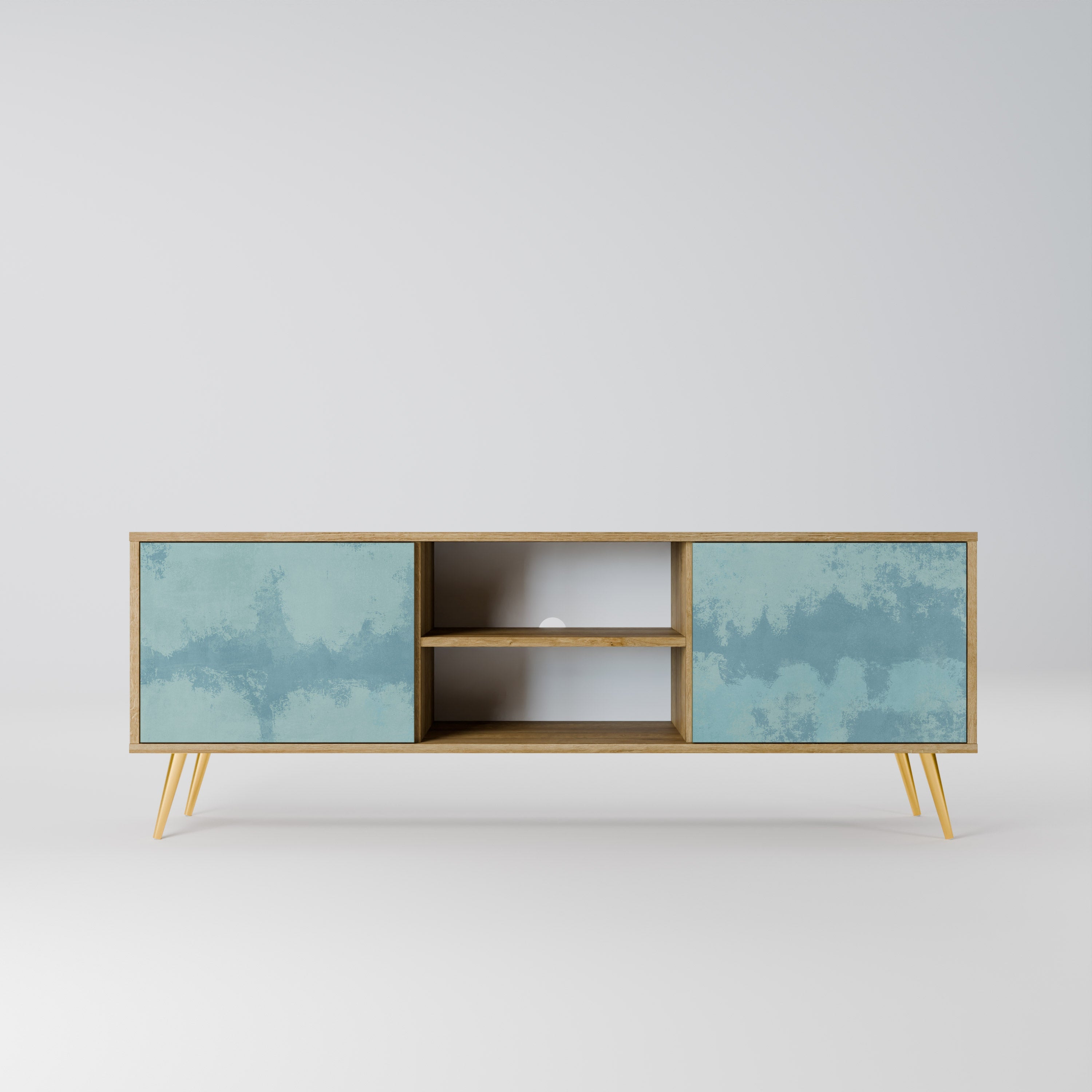 SKY WASH Móvel de TV com 2 Portas em Efeito Carvalho