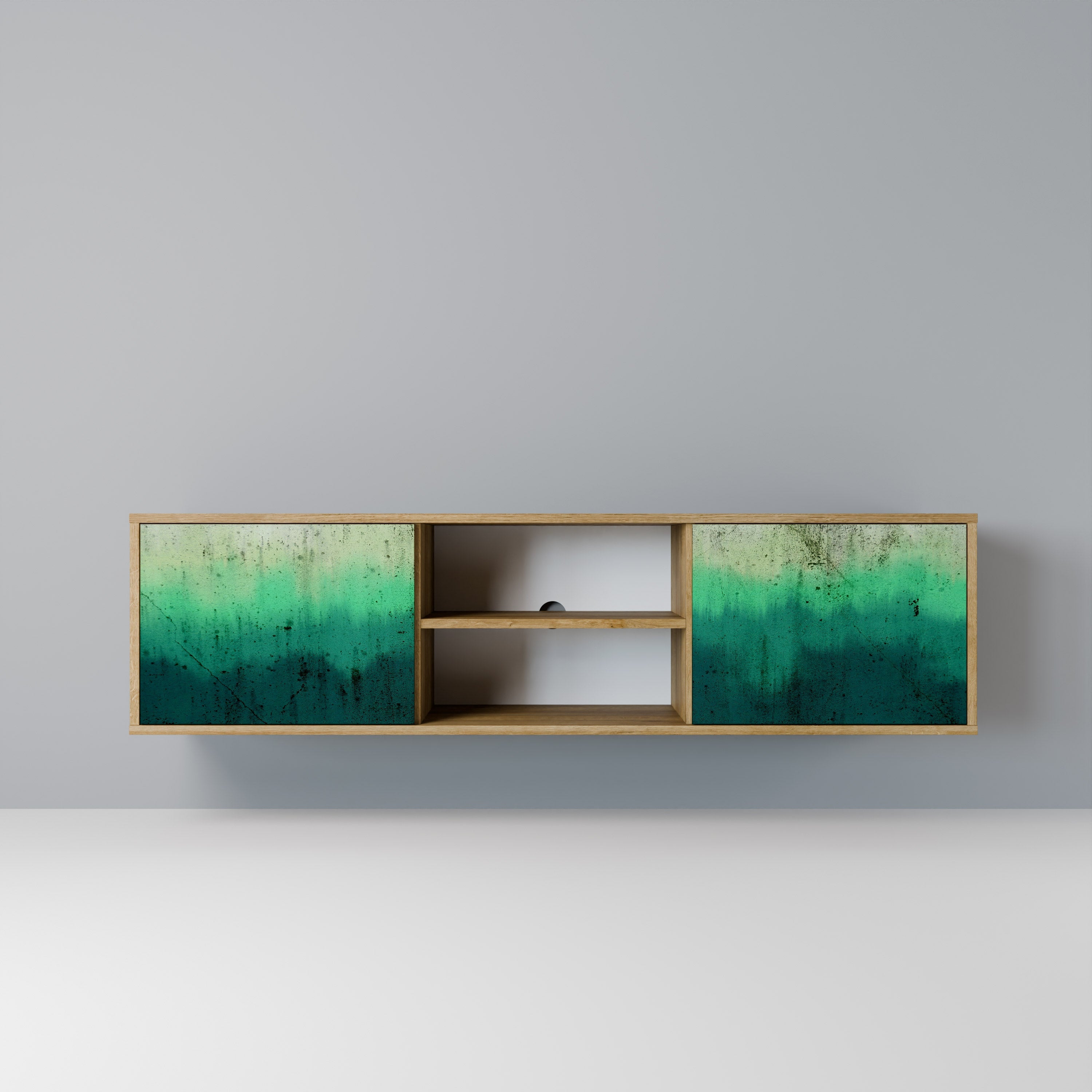 NORTHERN LIGHTS Móvel de TV com 2 Portas em Efeito Carvalho