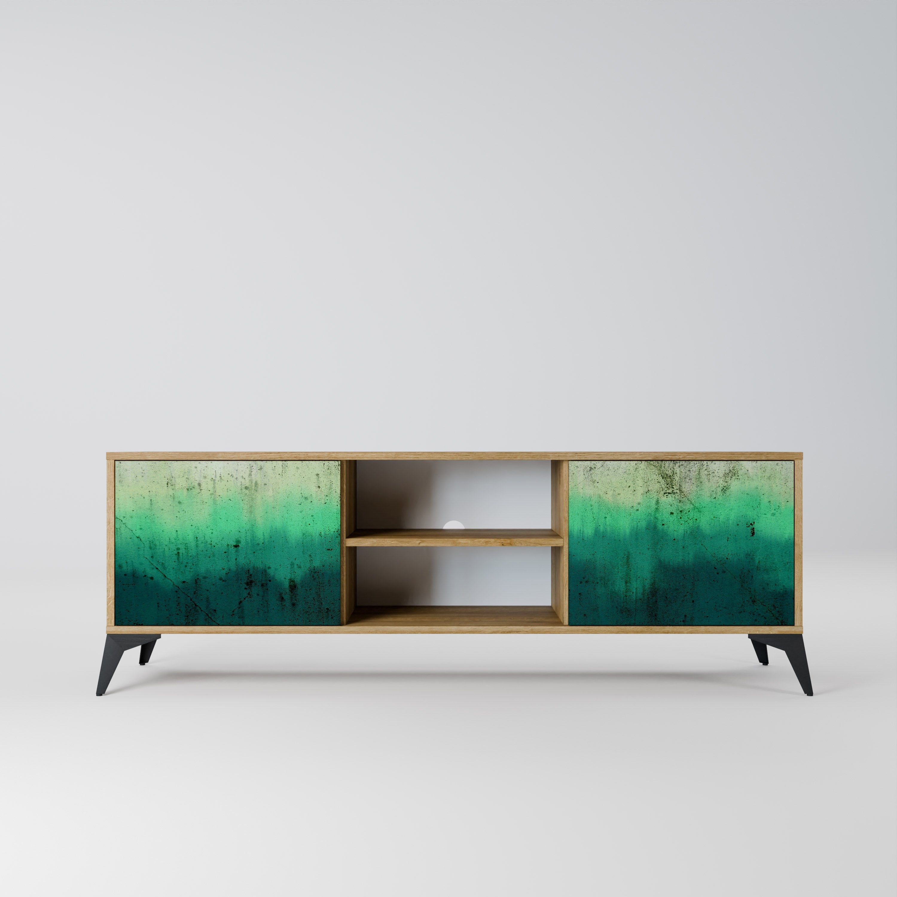 NORTHERN LIGHTS Móvel de TV com 2 Portas em Efeito Carvalho