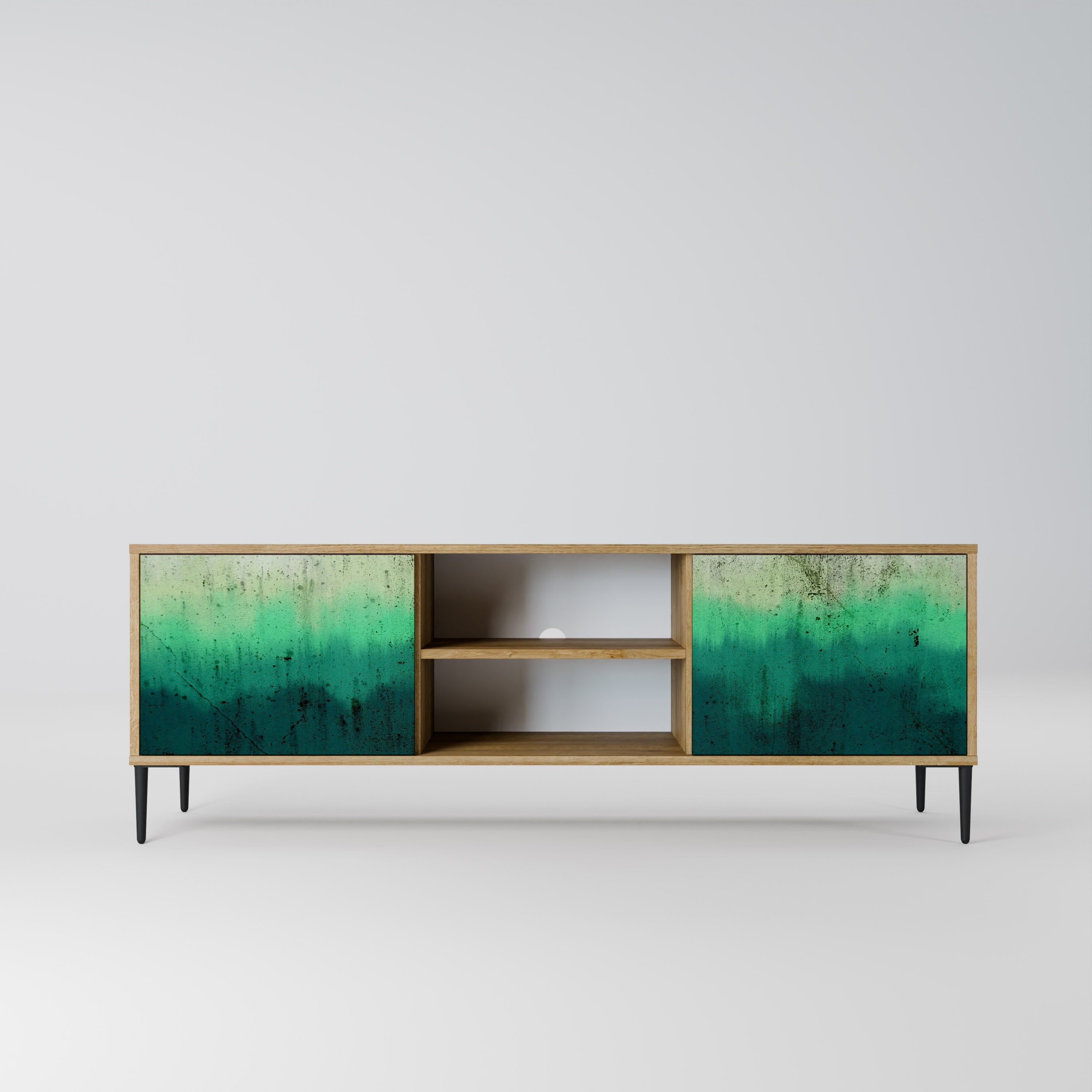 NORTHERN LIGHTS Móvel de TV com 2 Portas em Efeito Carvalho