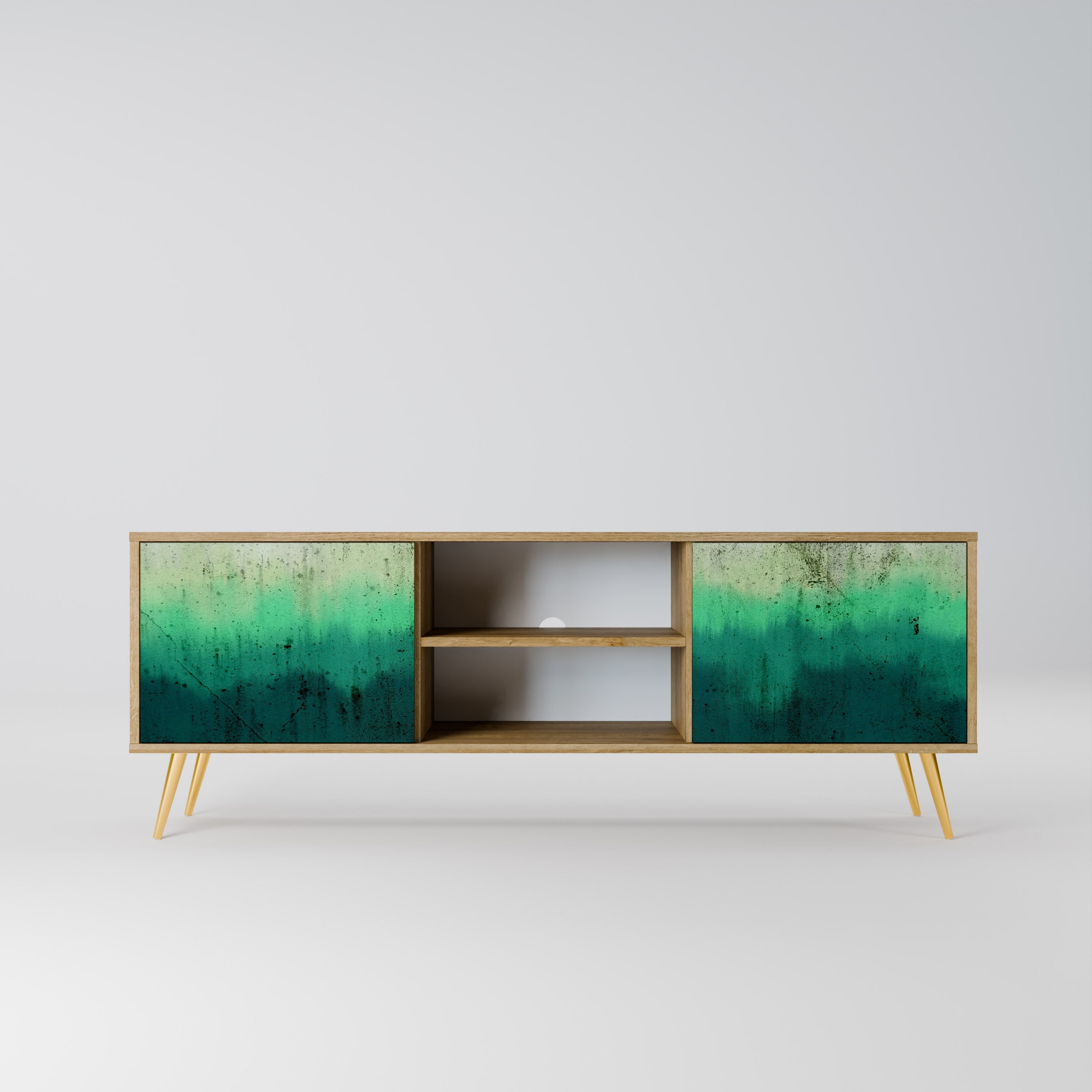 NORTHERN LIGHTS Móvel de TV com 2 Portas em Efeito Carvalho