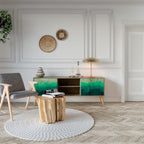 NORTHERN LIGHTS Móvel de TV com 2 Portas em Efeito Carvalho