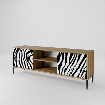 SPLENDID ZEBRA Móvel de TV de 2 Portas