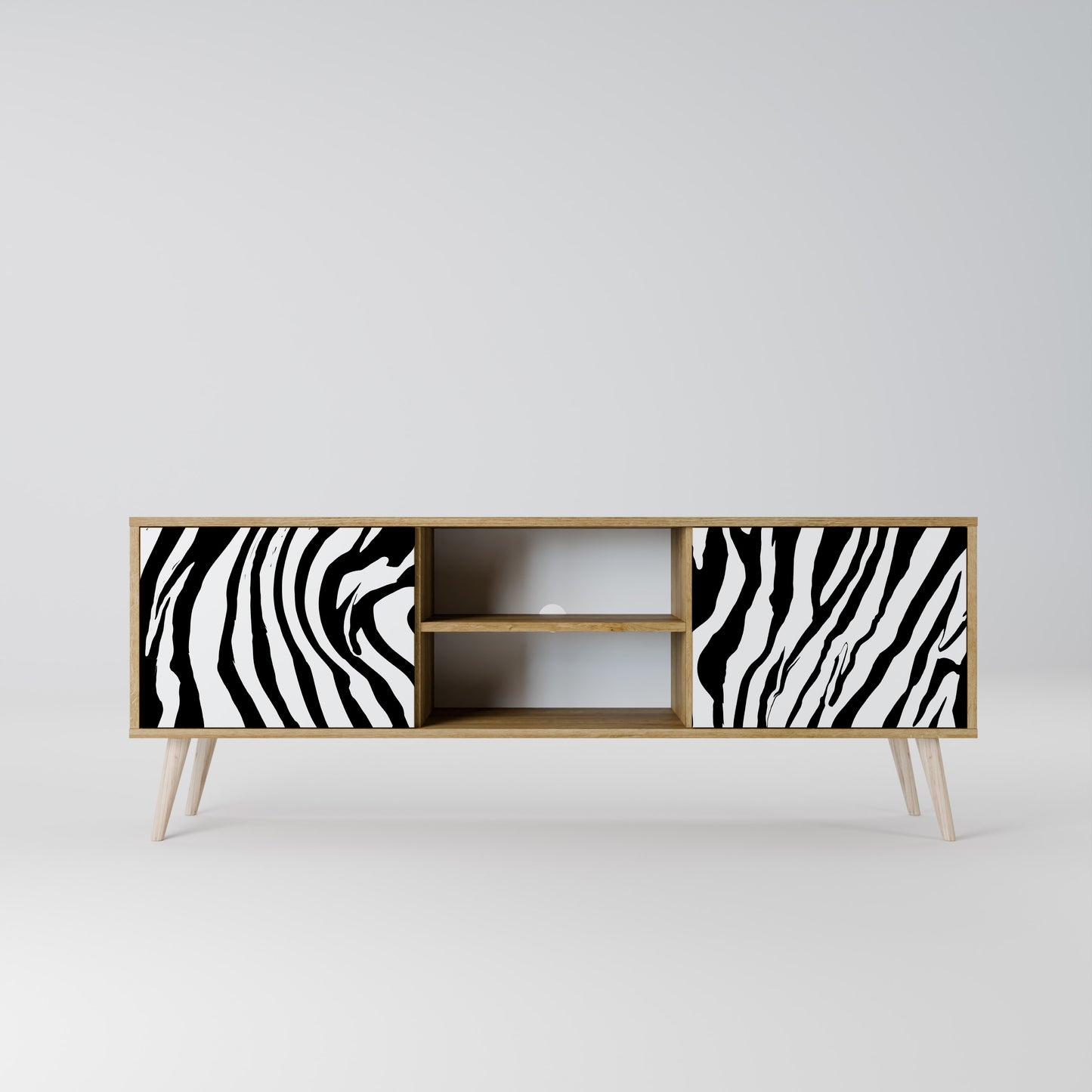SPLENDID ZEBRA Móvel de TV de 2 Portas