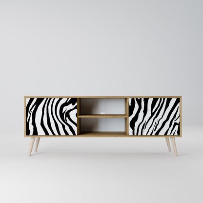 SPLENDID ZEBRA Móvel de TV de 2 Portas