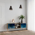 CELESTIAL FALL Móvel de TV com 2 Portas em Efeito Carvalho