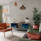 CELESTIAL FALL Móvel de TV com 2 Portas em Efeito Carvalho