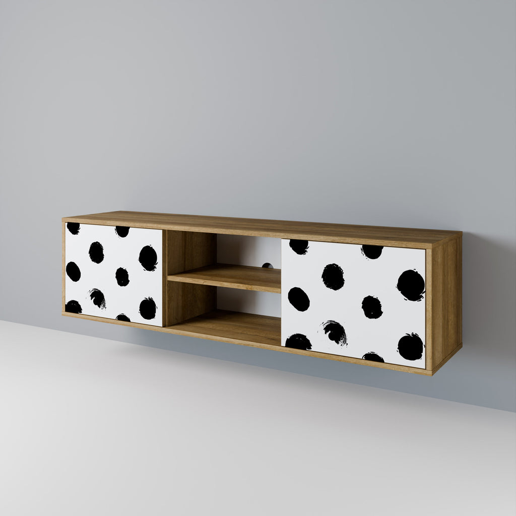 SLIPPING MINUTES Móvel de TV com 2 Portas em Efeito Carvalho