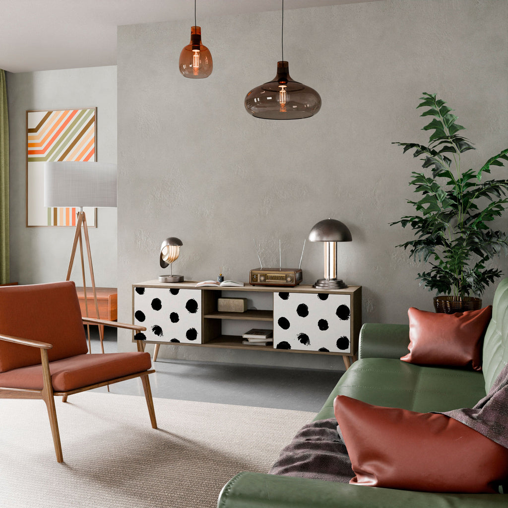 SLIPPING MINUTES Móvel de TV com 2 Portas em Efeito Carvalho