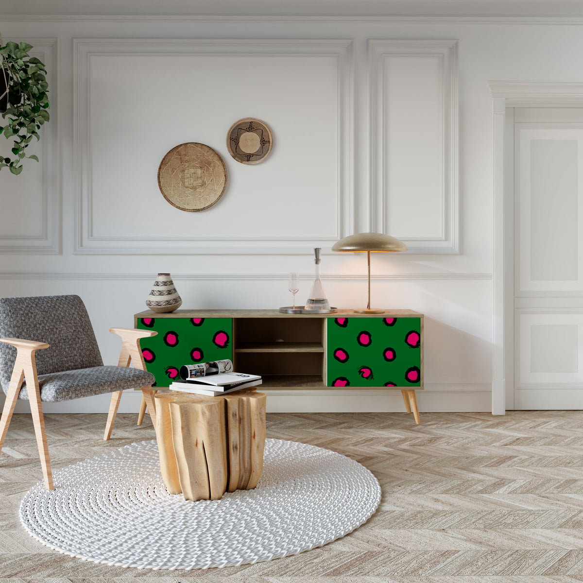 FUNKY SPOTS Móvel de TV de 2 Portas