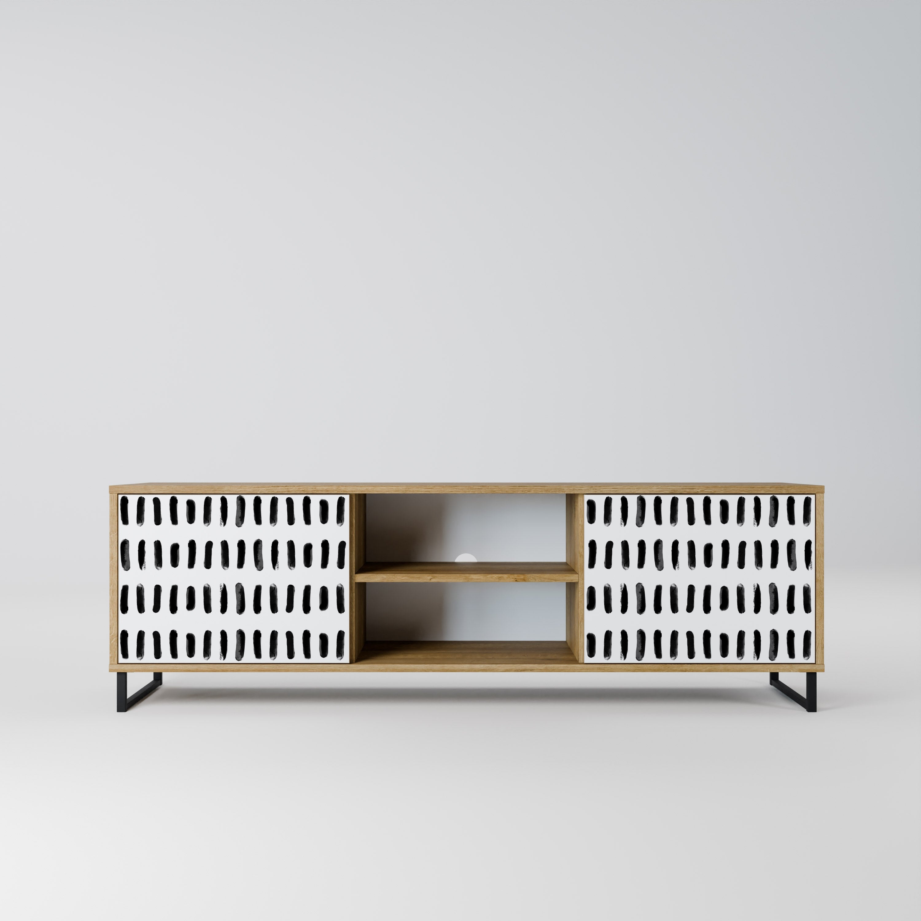 NIGHTY MELODIES Móvel de TV com 2 Portas em Efeito Carvalho