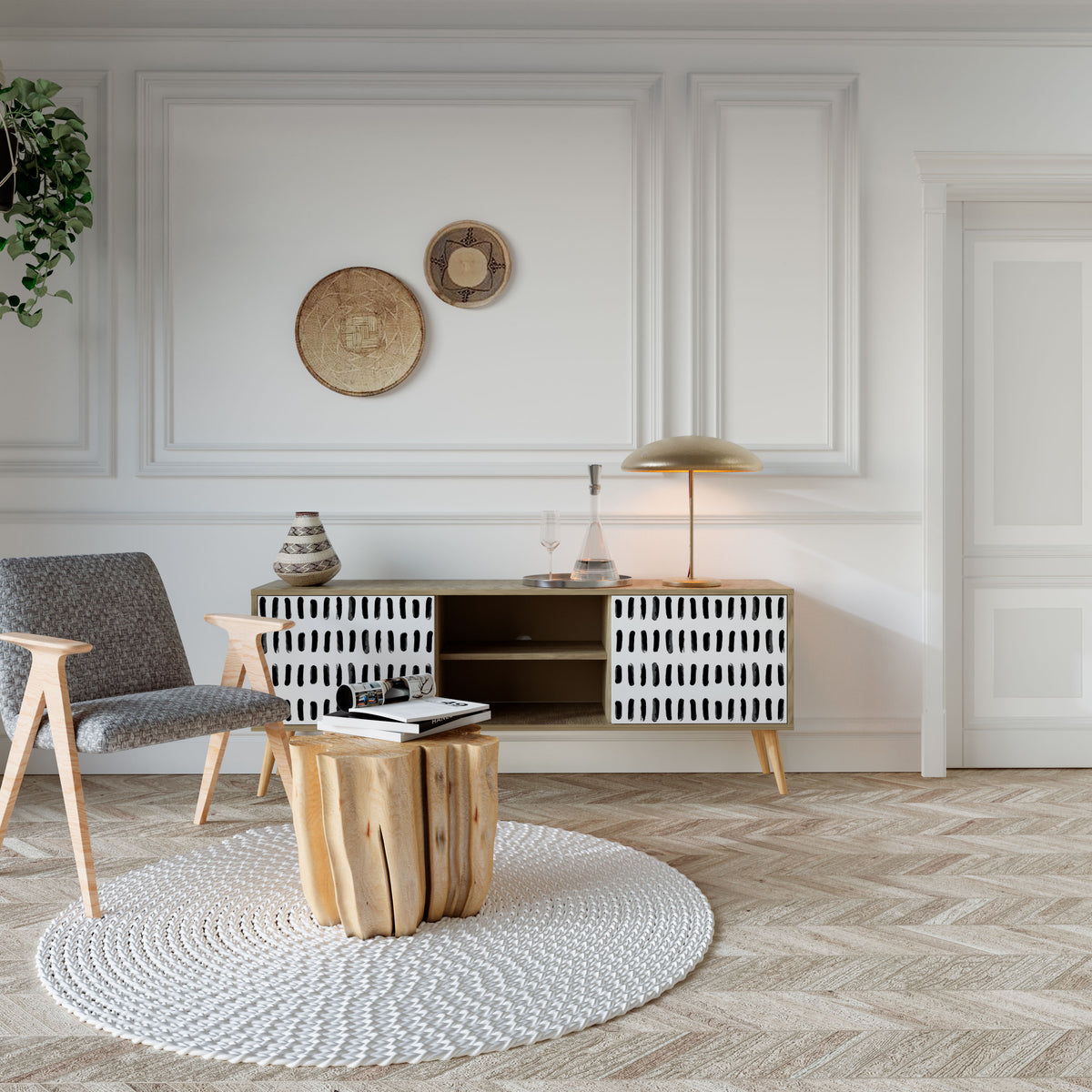 NIGHTY MELODIES Móvel de TV de 2 Portas