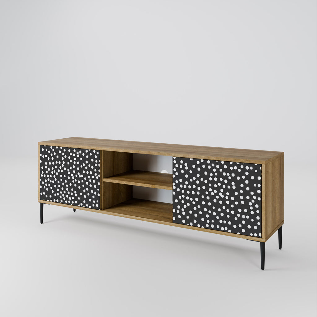 BLINDING LIGHTS 2-Door TV Stand in Oak Effect