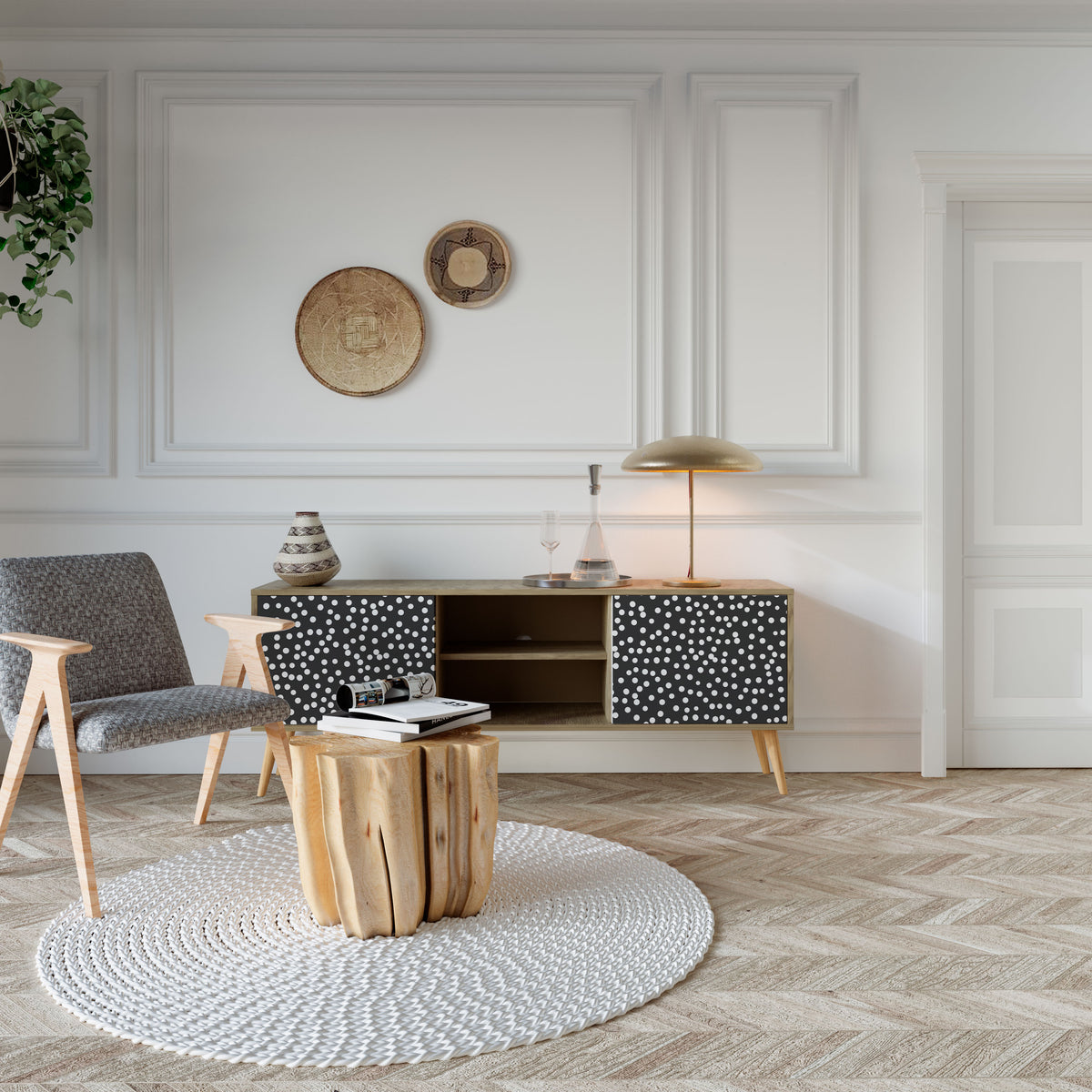 BLINDING LIGHTS Móvel de TV de 2 Portas