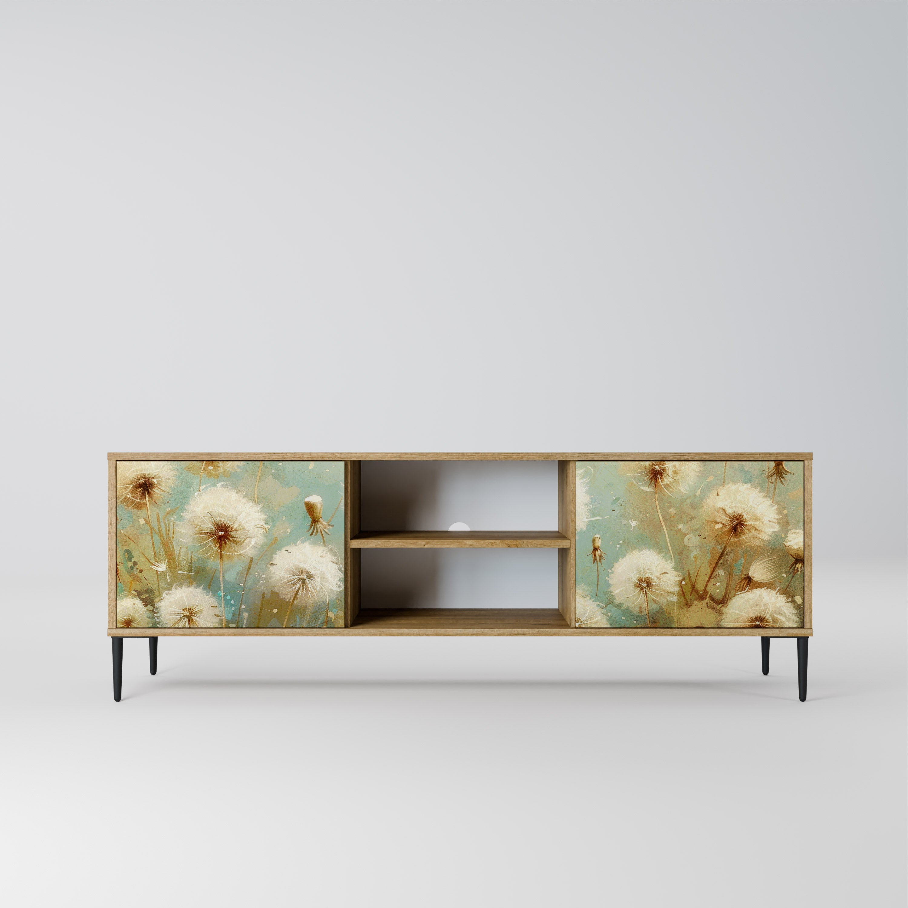 DREAMY MEADOW Móvel de TV com 2 Portas em Efeito Carvalho