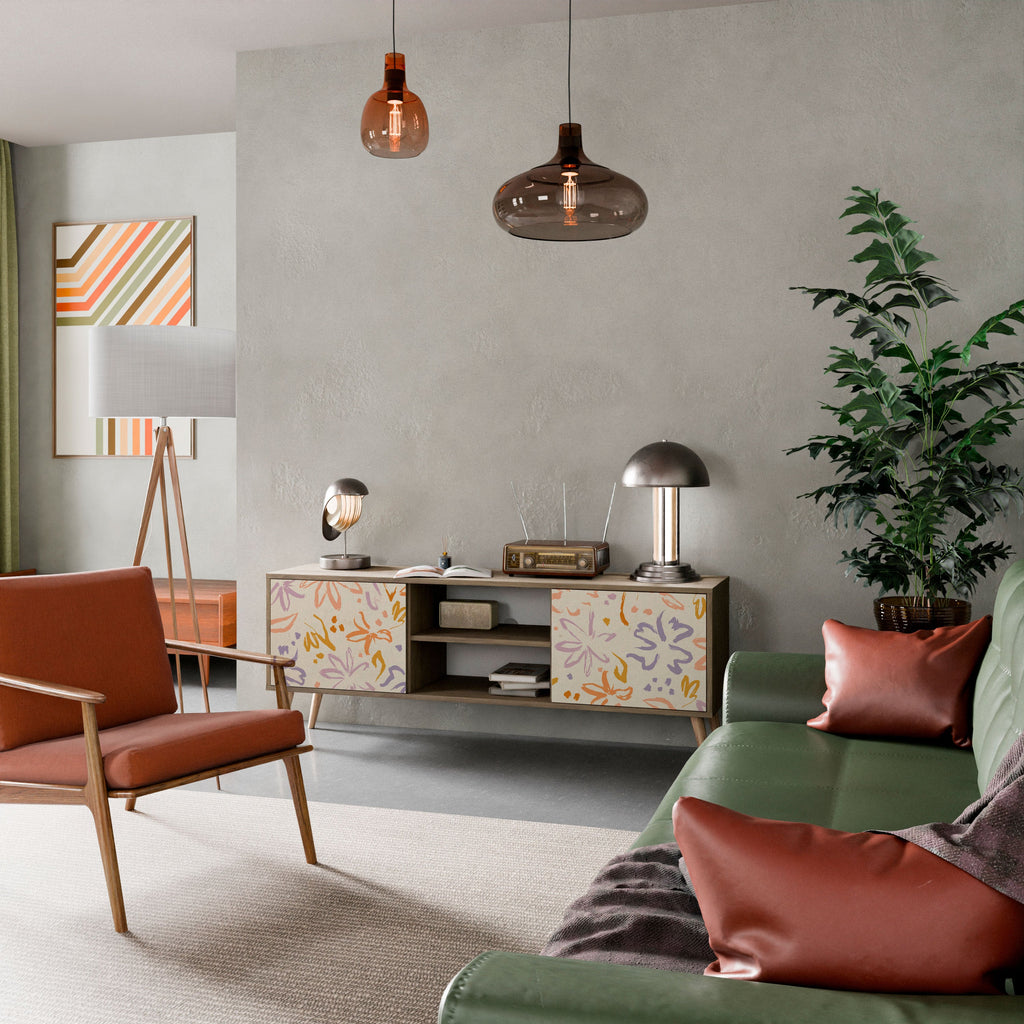 SPRING WHIMSY Móvel de TV com 2 Portas em Efeito Carvalho