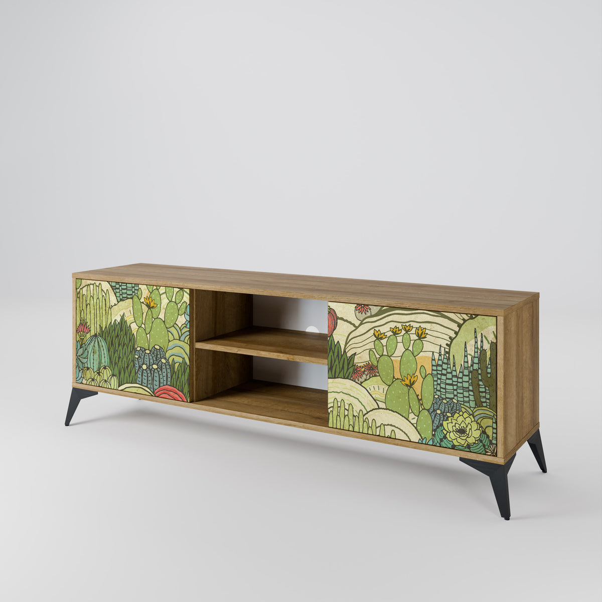 SUCCULENTS KALEIDOSCOPE Móvel de TV de 2 Portas