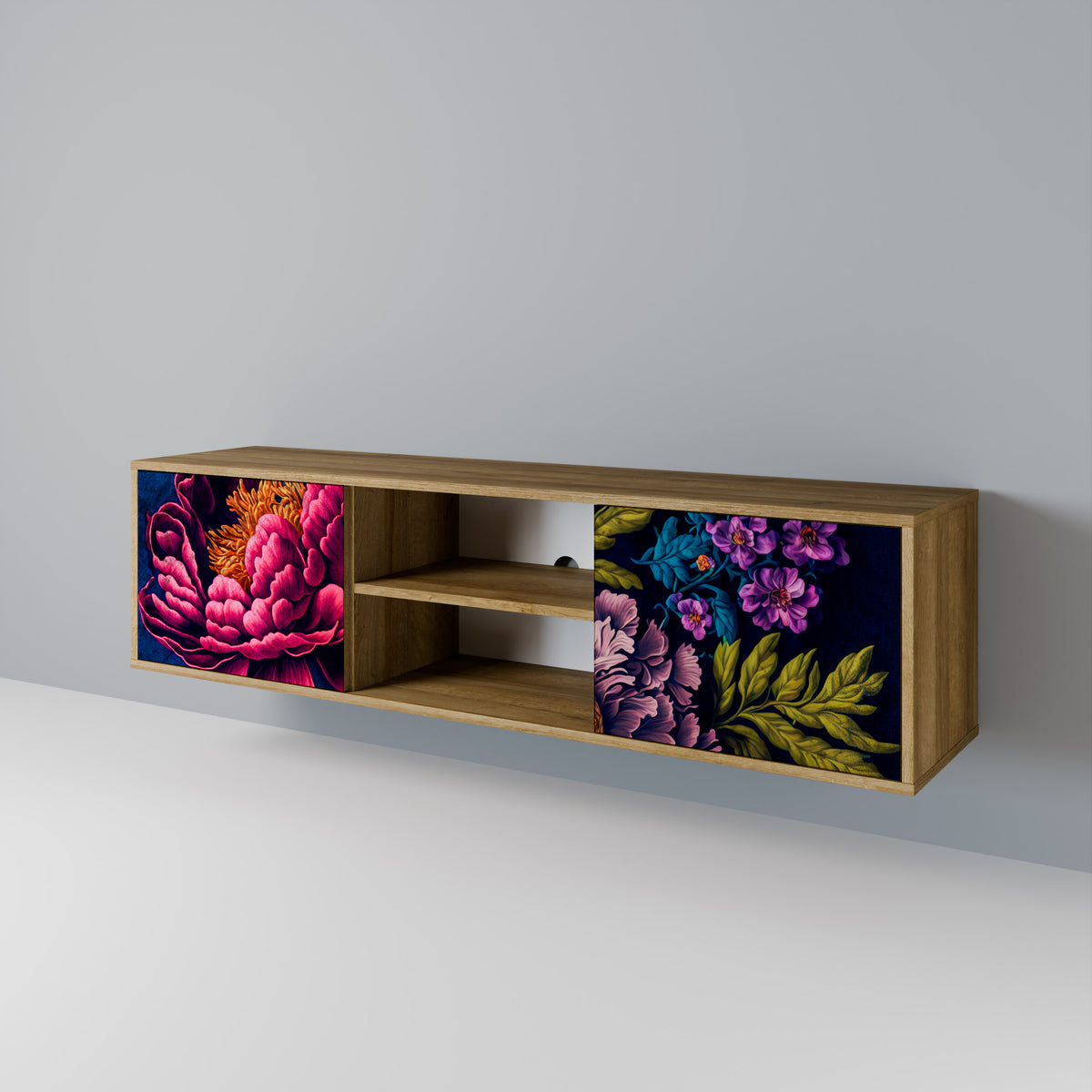 BLOOMING ELEGANCE Móvel de TV de 2 Portas