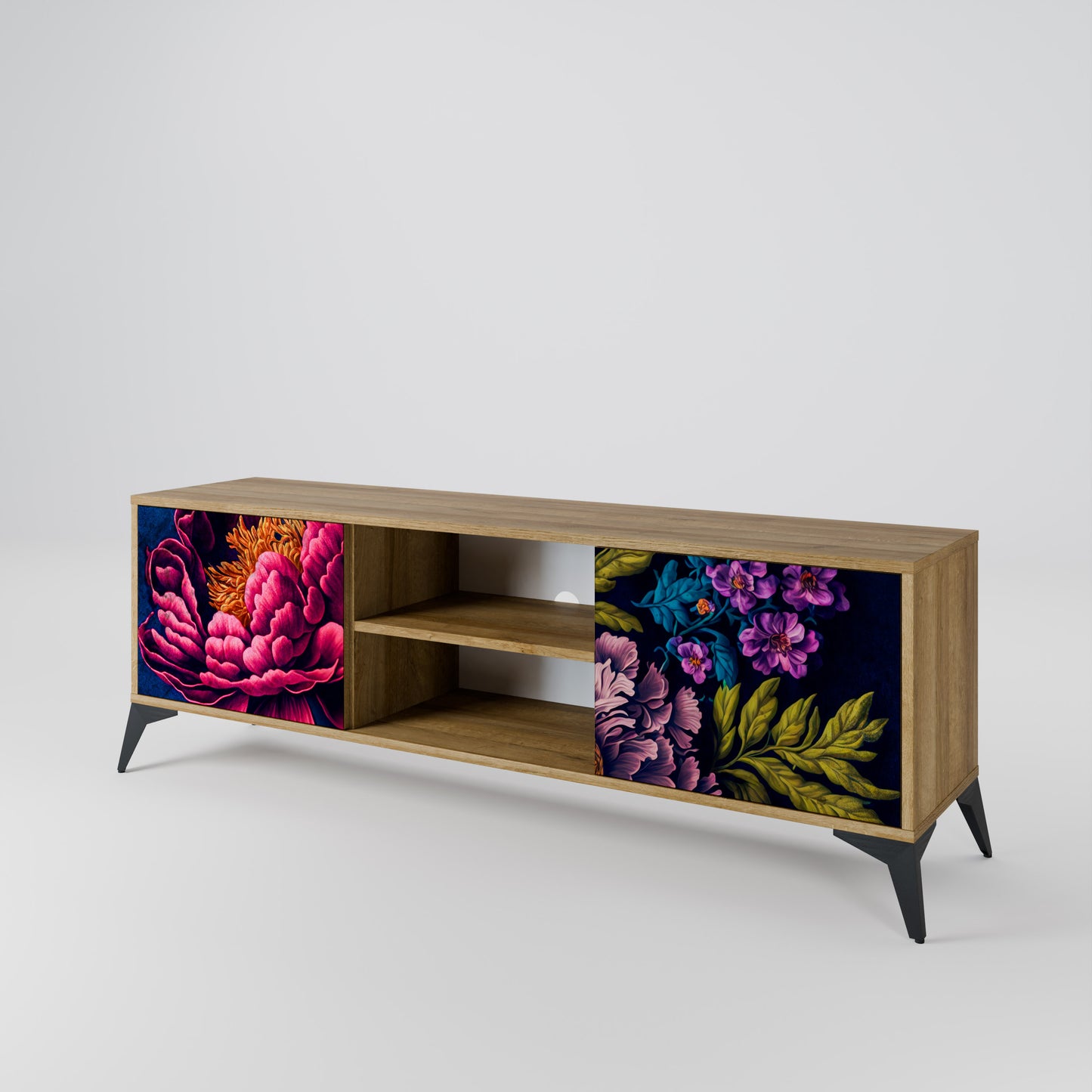BLOOMING ELEGANCE Móvel de TV de 2 Portas