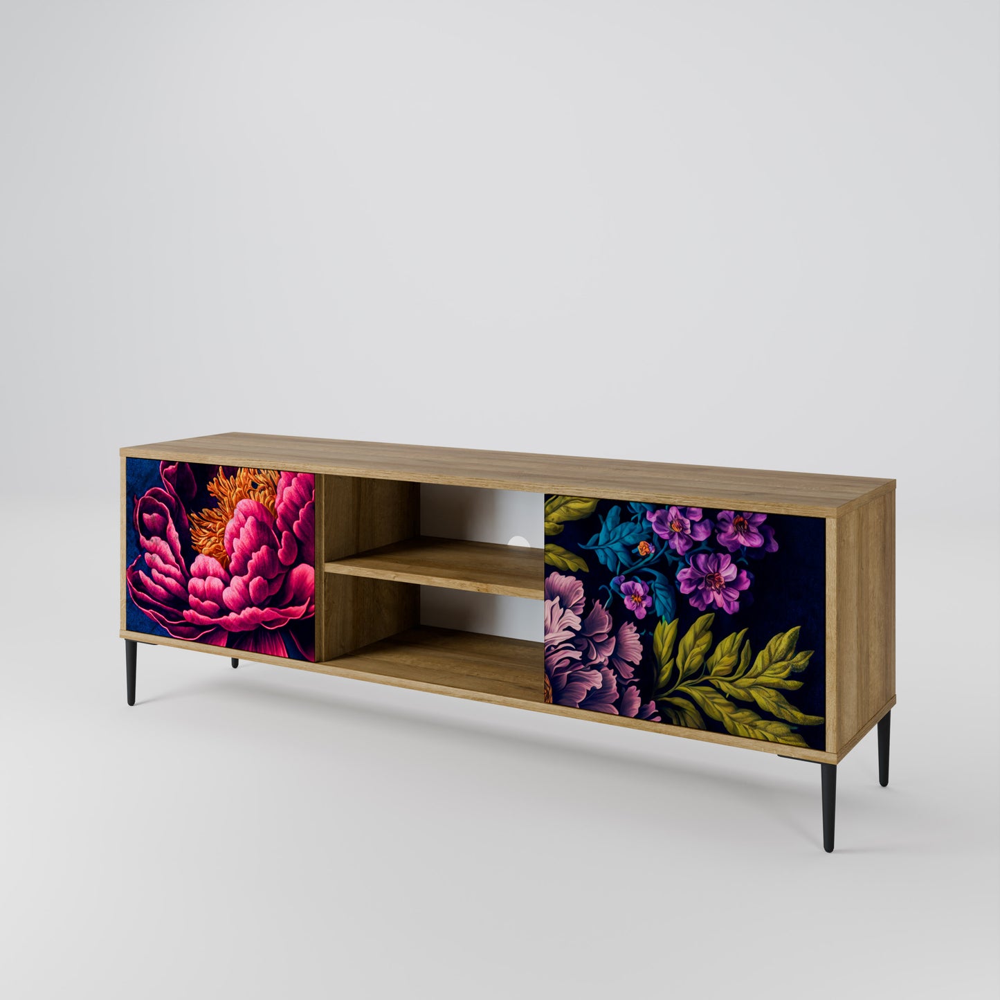 BLOOMING ELEGANCE Móvel de TV de 2 Portas