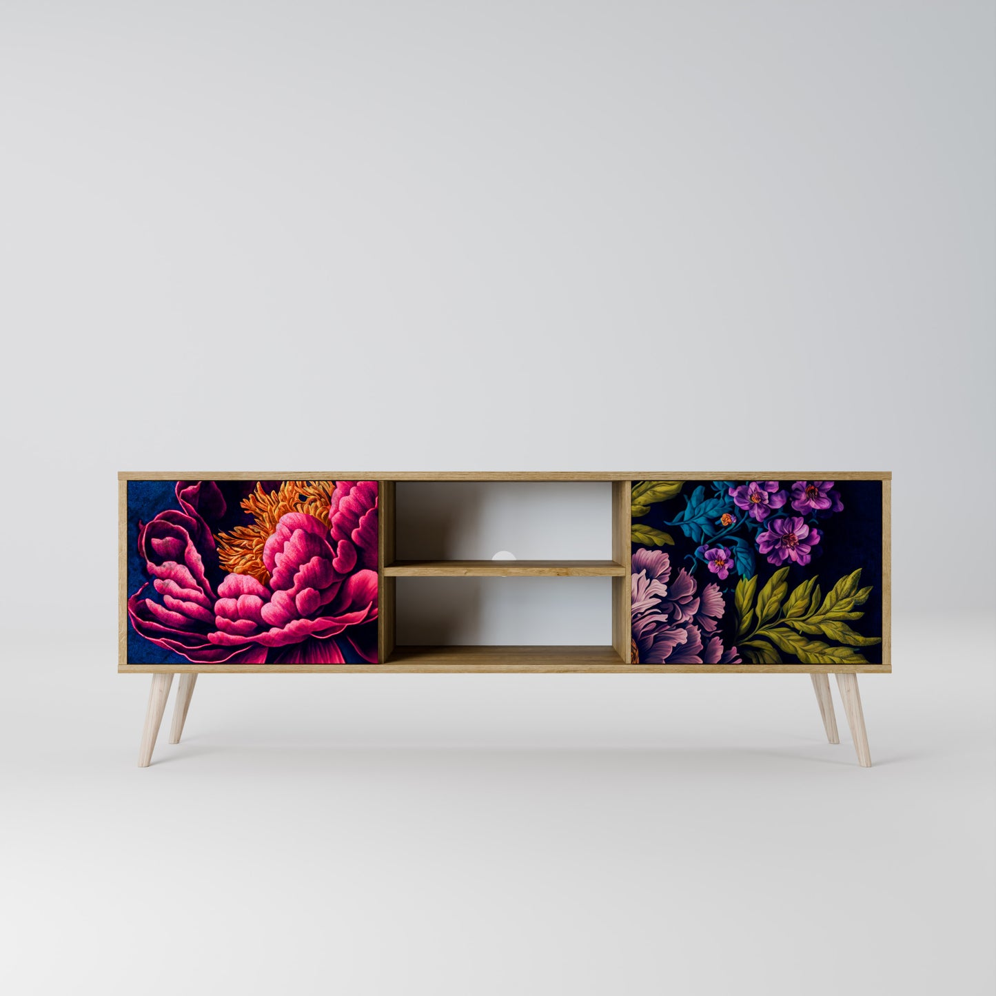 BLOOMING ELEGANCE Móvel de TV de 2 Portas