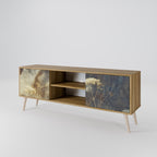 GENTLE POWER Móvel de TV com 2 Portas em Efeito Carvalho