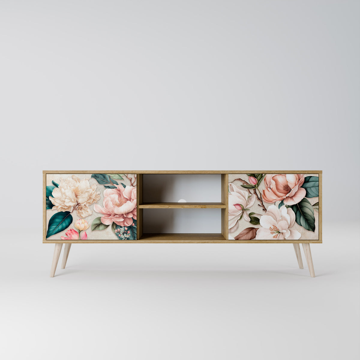 FLORAL GRACE Móvel de TV de 2 Portas