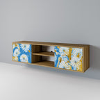 DAISY LUXE Móvel de TV com 2 Portas em Efeito Carvalho