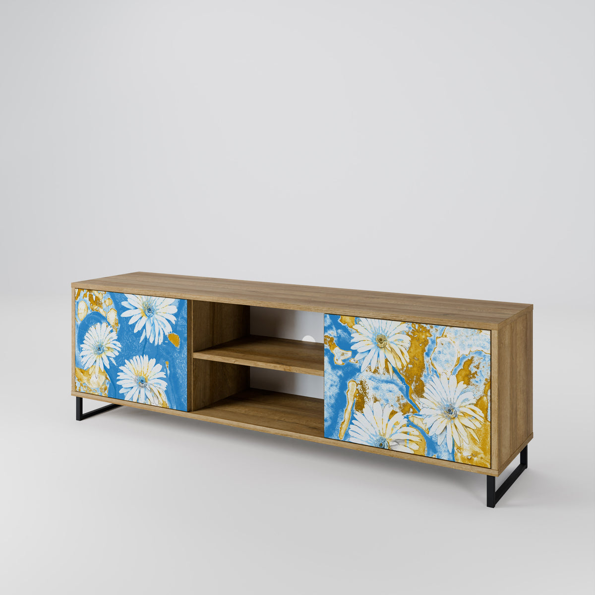 DAISY LUXE Móvel de TV de 2 Portas