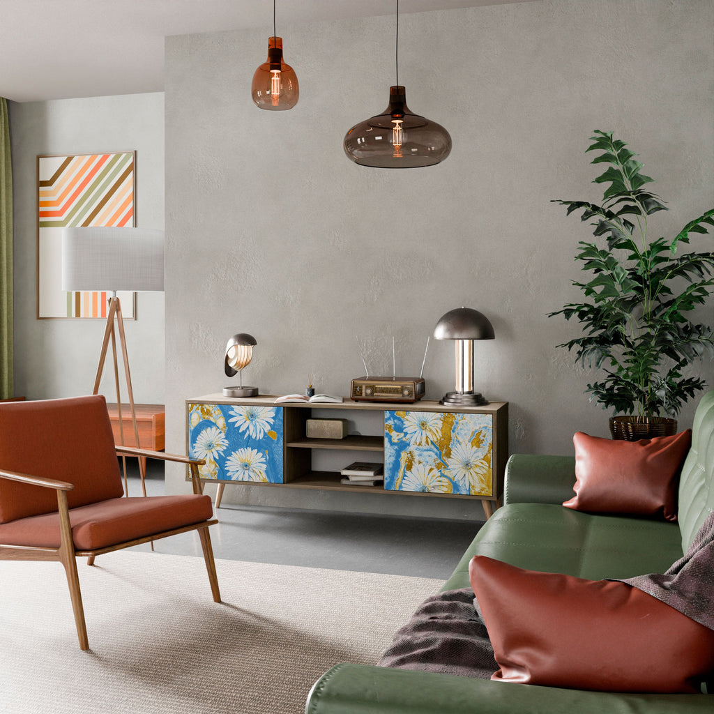 DAISY LUXE Móvel de TV com 2 Portas em Efeito Carvalho