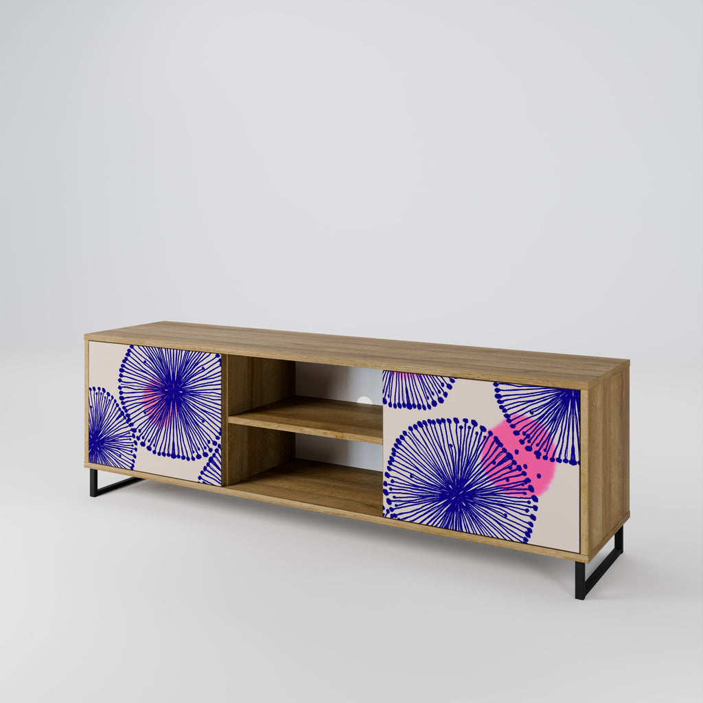 MAGIC NATURE Móvel de TV com 2 Portas em Efeito Carvalho