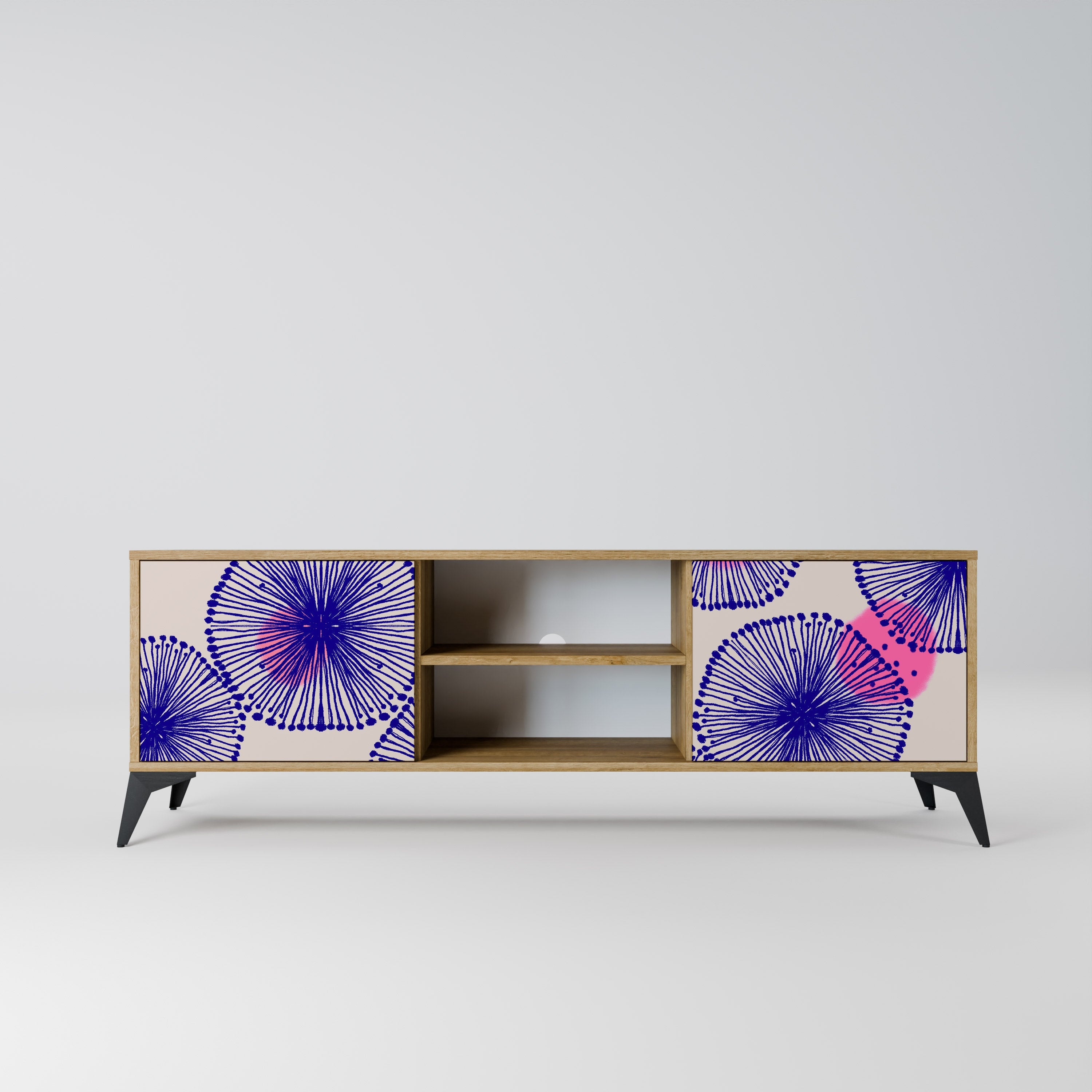 MAGIC NATURE Móvel de TV com 2 Portas em Efeito Carvalho