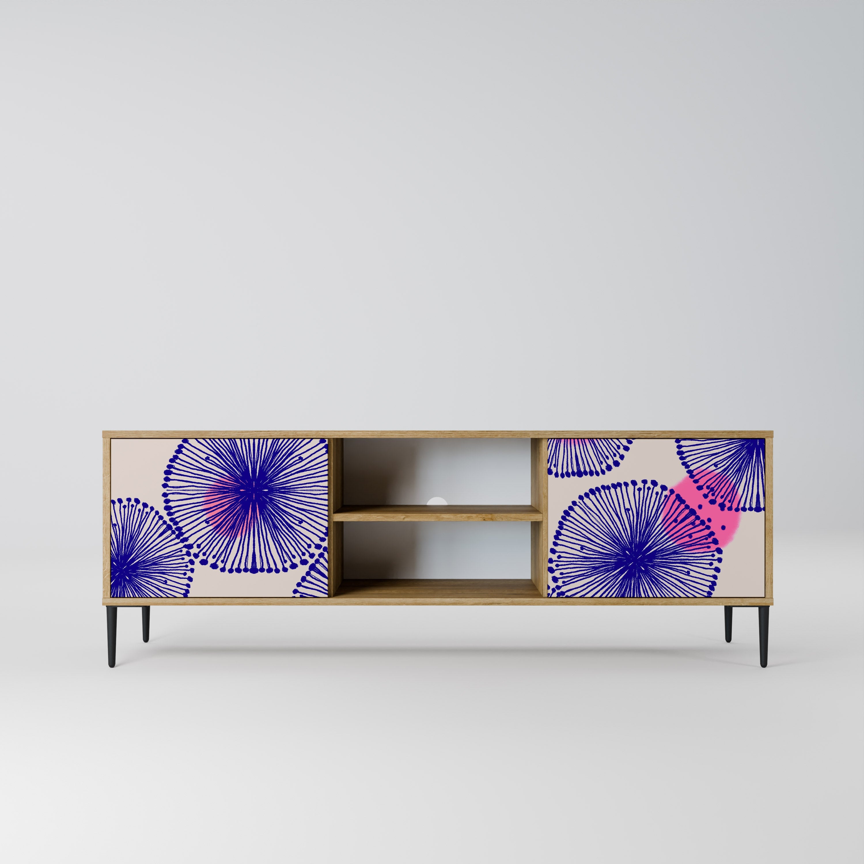 MAGIC NATURE Móvel de TV com 2 Portas em Efeito Carvalho