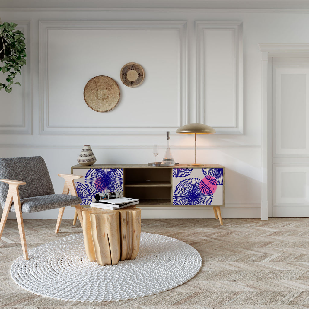 MAGIC NATURE Móvel de TV com 2 Portas em Efeito Carvalho