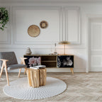 PURE BLOSSOM Móvel de TV com 2 Portas em Efeito Carvalho