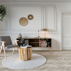 LUSH ELEGANCE Móvel de TV com 2 Portas em Efeito Carvalho