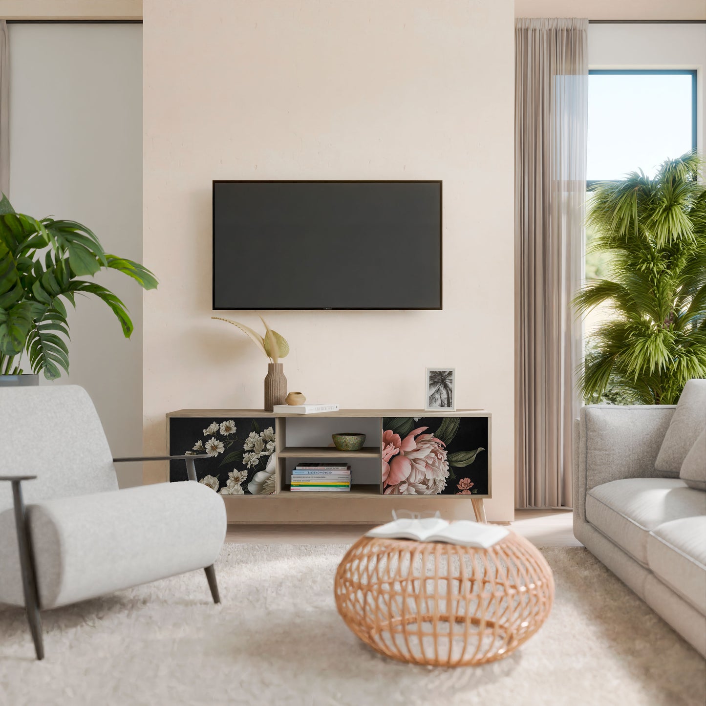LUSH ELEGANCE 2-Door TV Cabinet