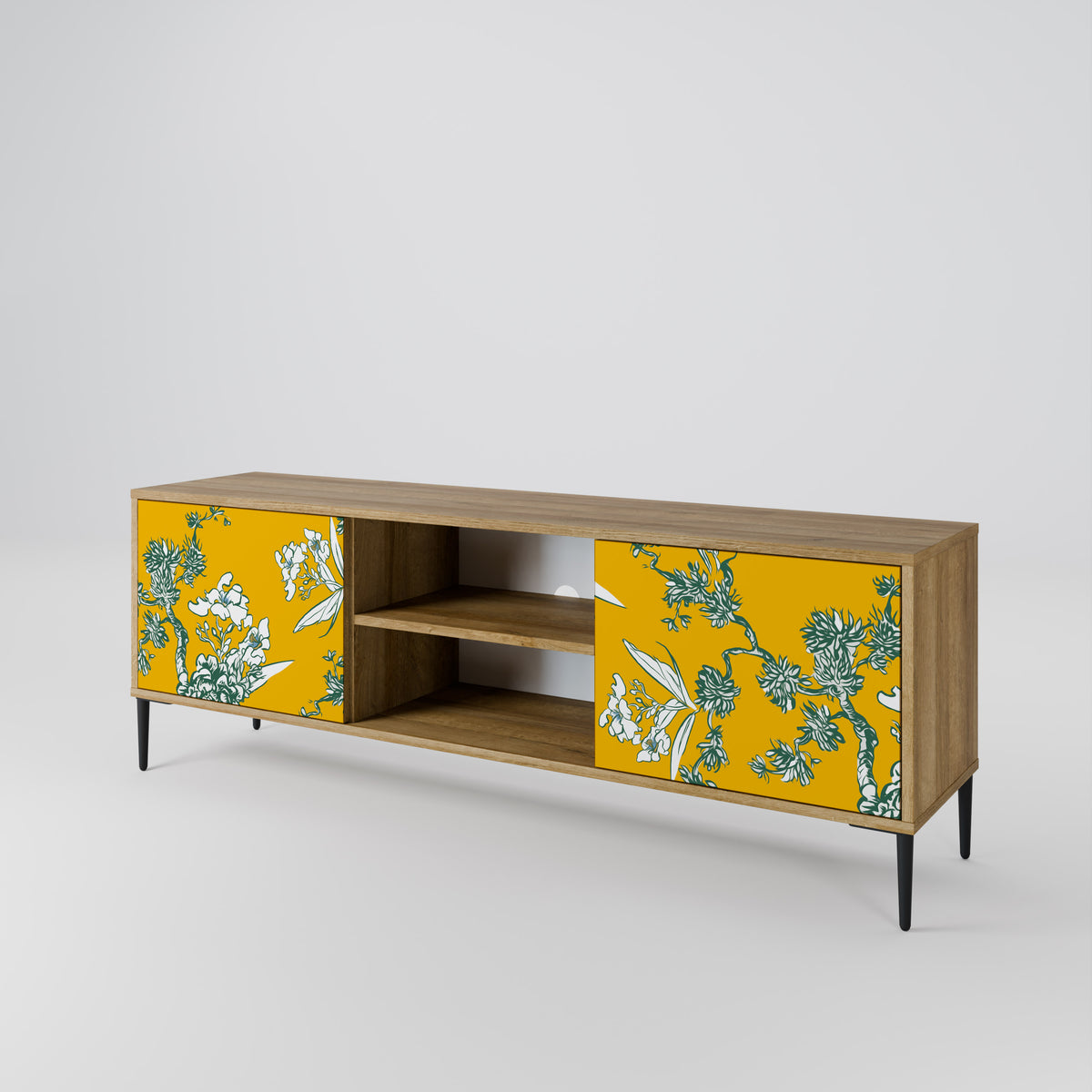 YELLOW CHINOISERIE Móvel de TV de 2 Portas