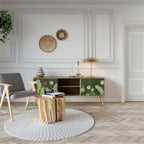 DANDELION AMUSE Móvel de TV com 2 Portas em Efeito Carvalho