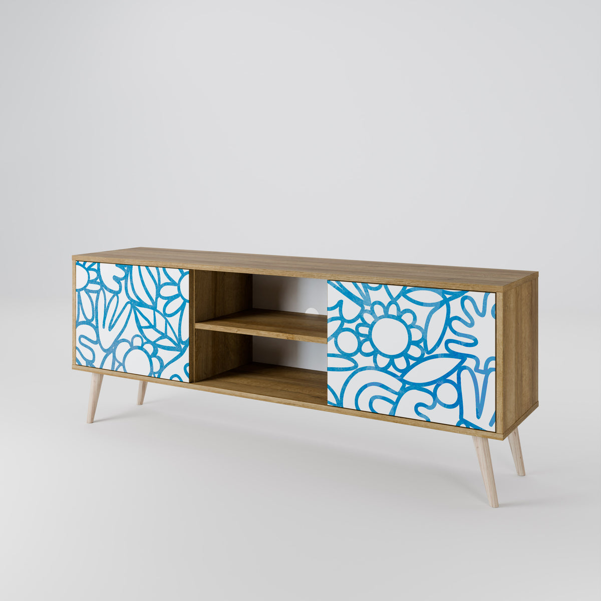 BLOOMY MORNING Móvel de TV de 2 Portas