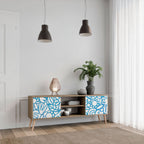 BLOOMY MORNING Móvel de TV com 2 Portas em Efeito Carvalho