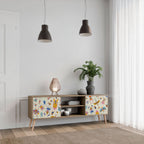 COLORFUL INSECTS Móvel de TV com 2 Portas em Efeito Carvalho