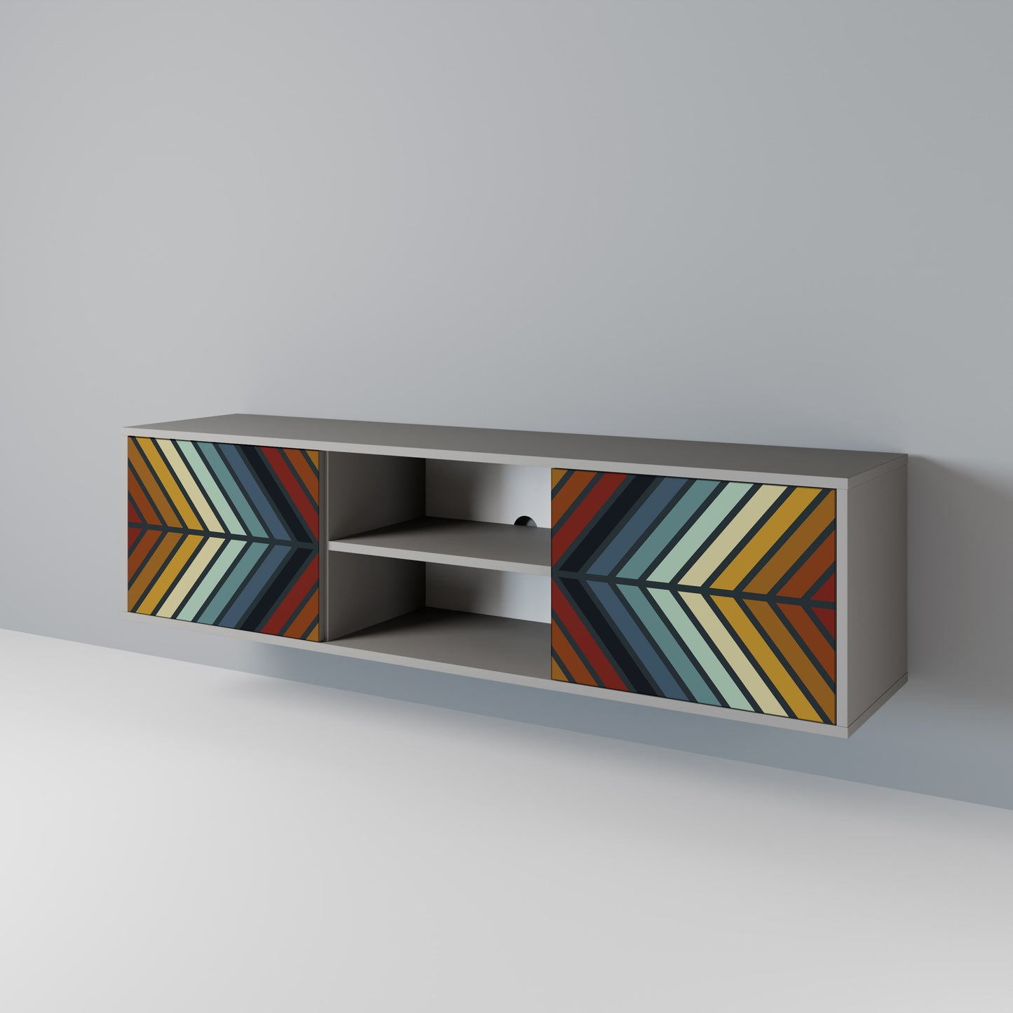 INDIGENOUS ZIGZAG Móvel de TV de 2 Portas